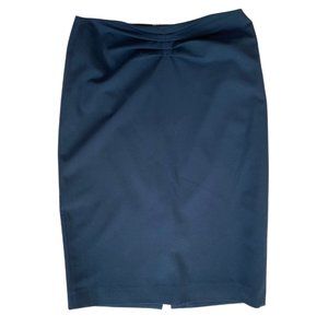 Franco Mirabeli Navy Blue Pencil Skirt